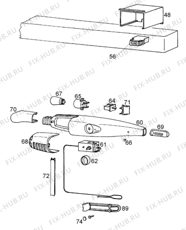 Взрыв-схема холодильника Faure FRC305W - Схема узла Electrical equipment 268